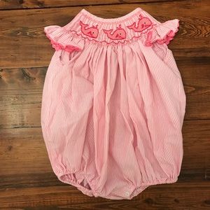 Three Sisters Smocked Whale Bubble 6mo